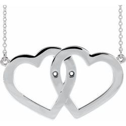Double Heart Necklace or Mounting